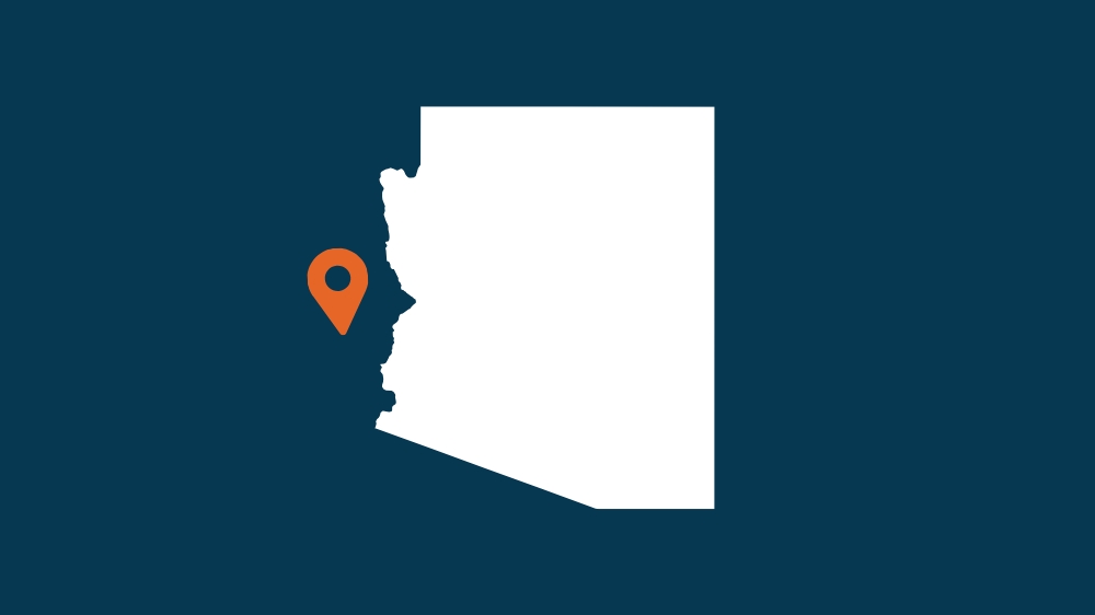 Outline of the state of Arizona