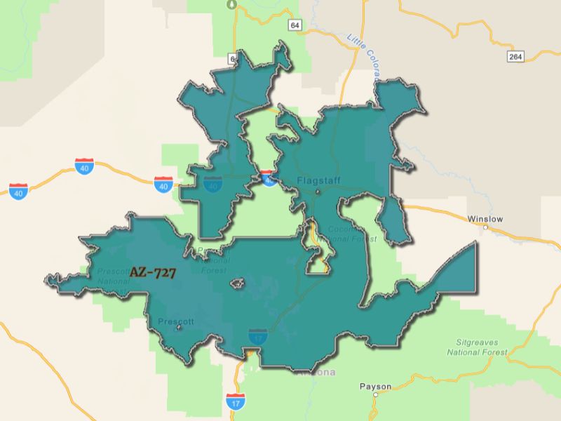 Outline of Flagstaff, Arizona, representing expansion opportunities
