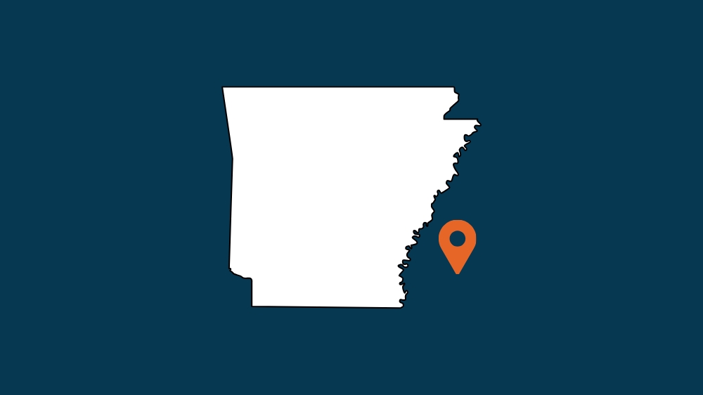 Outline of the state of Arkansas