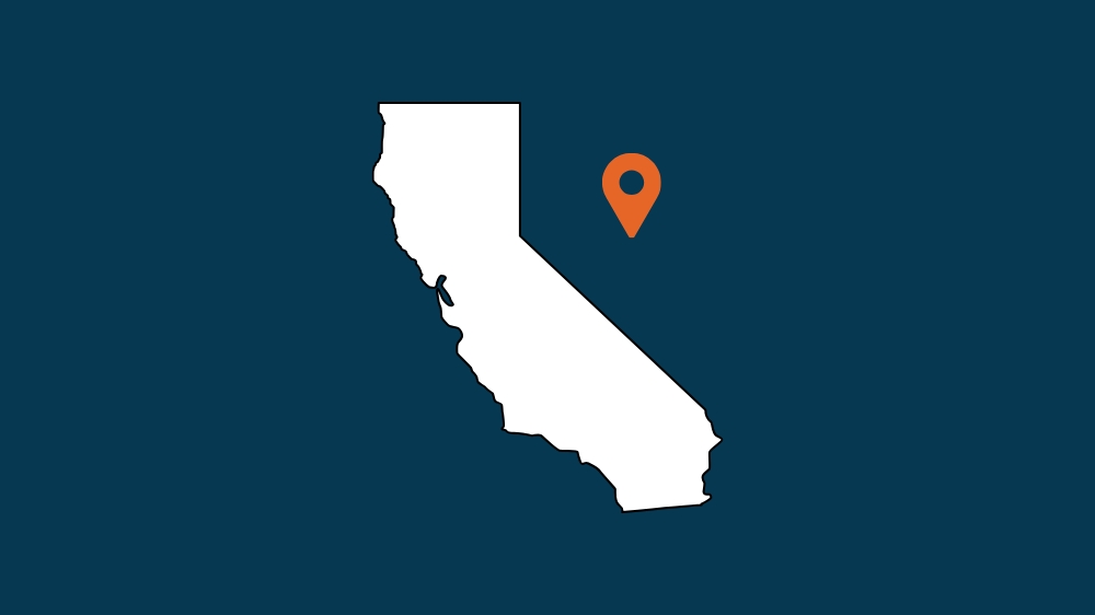 Outline of the state of California