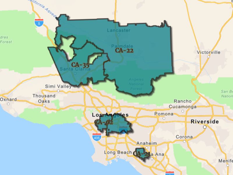  Outline of Los Angeles, California, representing expansion opportunities