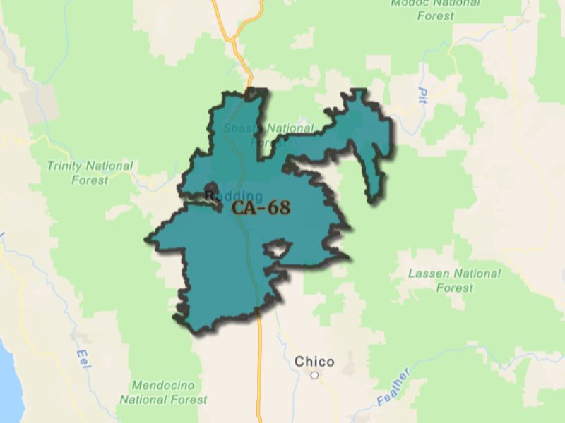  Outline of Redding, California, representing expansion opportunities