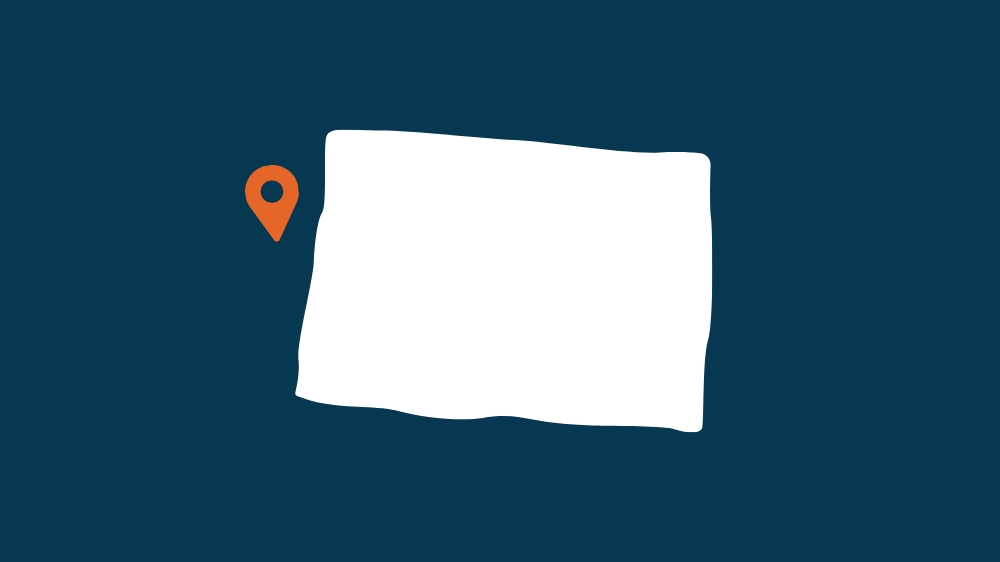 Outline of the state of Colorado