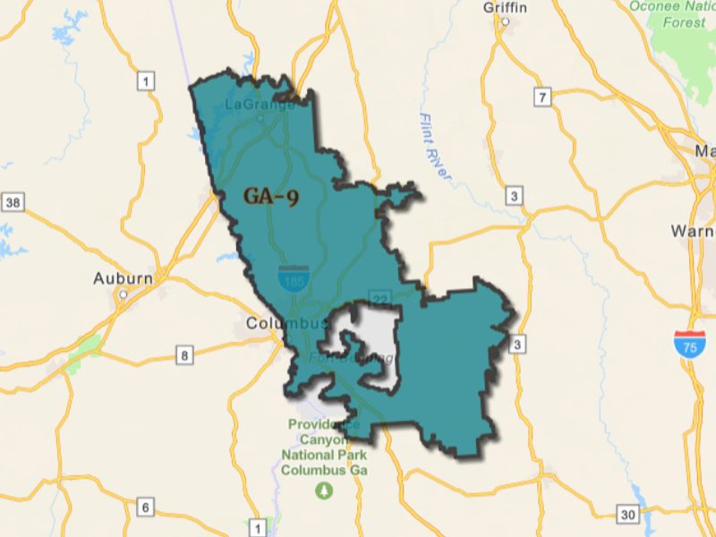  Outline of Columbus, Georgia, representing expansion opportunities
