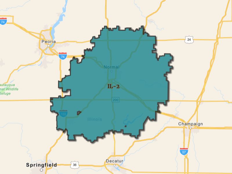  Outline of Bloomington, Illinois, representing expansion opportunities