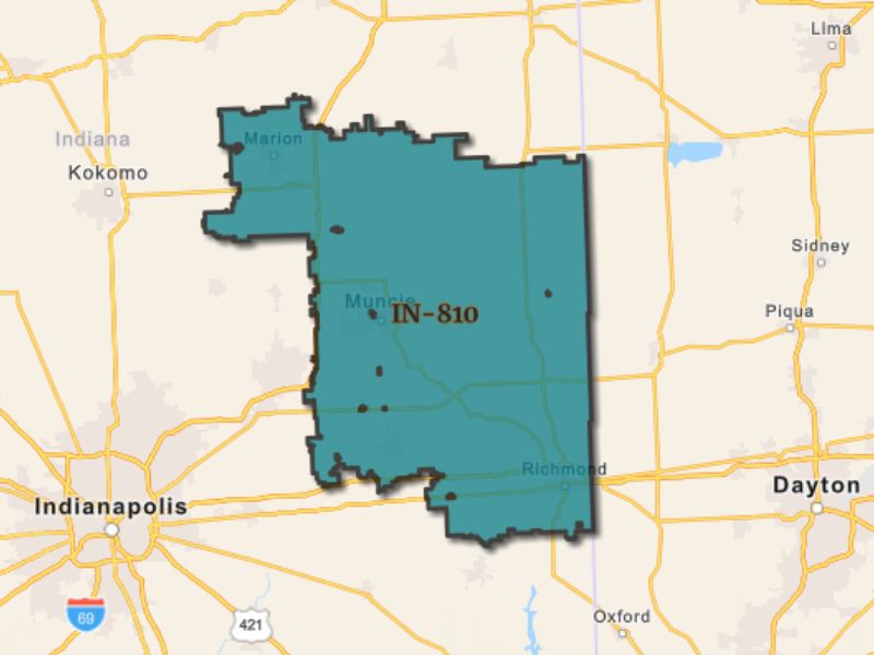  Outline of Muncie, Indiana, representing expansion opportunities