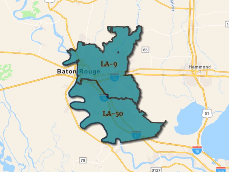 Outline of Baton Rouge, Louisiana, representing expansion opportunities