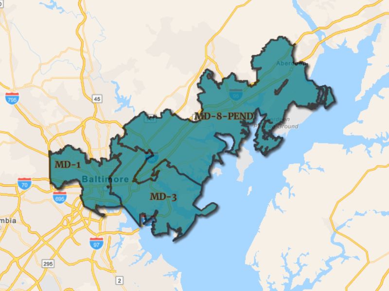  Outline of Baltimore, Maryland, representing expansion opportunities