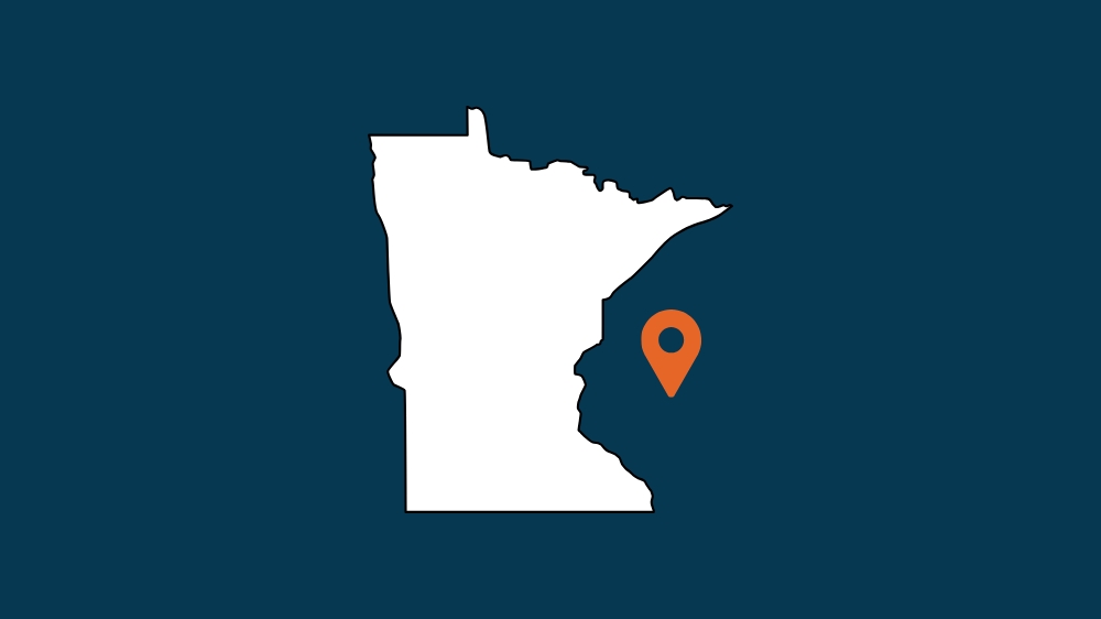 Outline of the state of Minnesota