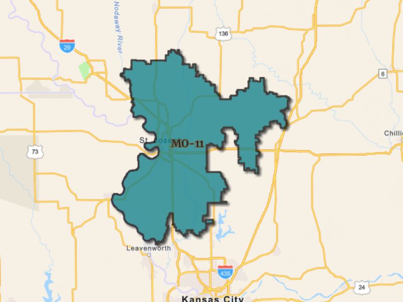  Outline of St. Joseph, Missouri, representing expansion opportunities
