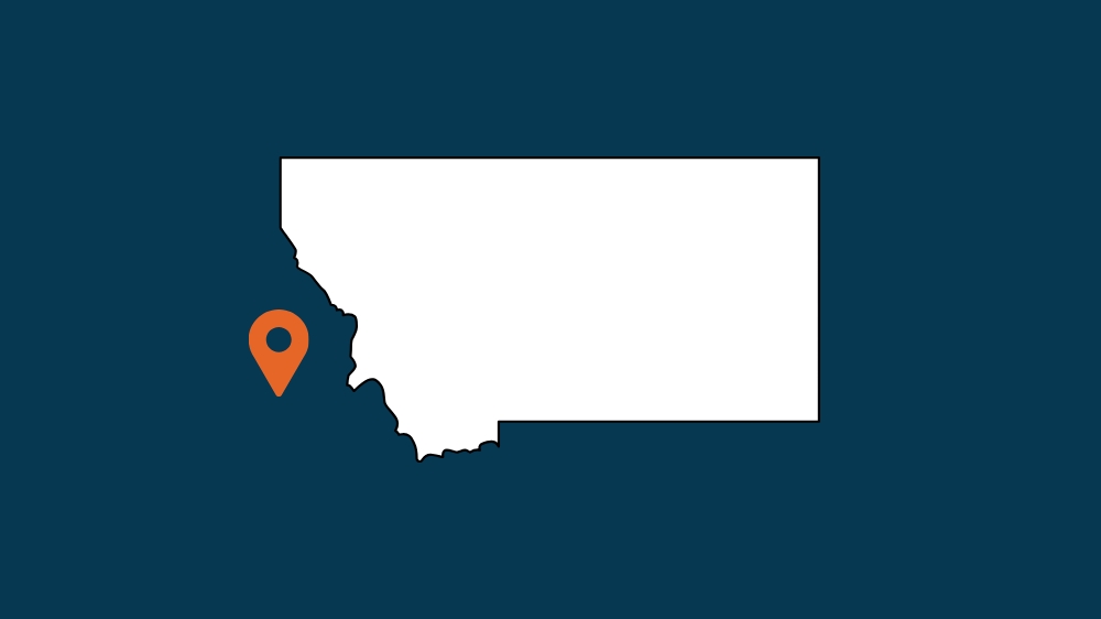 Outline of the state of Montana