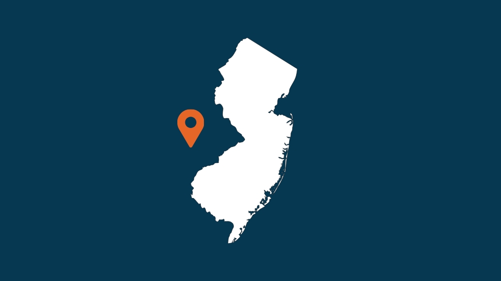 Outline of the state of New Jersey
