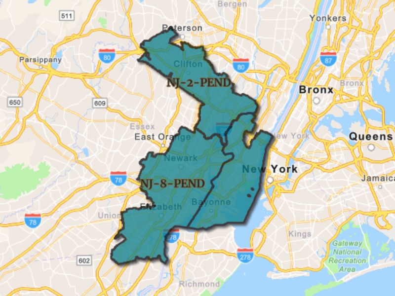  Outline of Newark, New Jersey, representing expansion opportunities