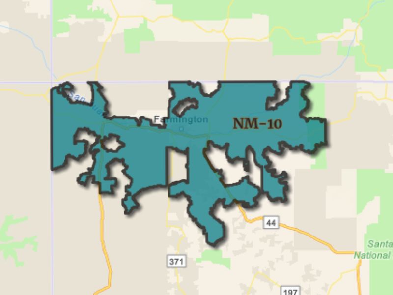  Outline of Farmington, New Mexico, representing expansion opportunities