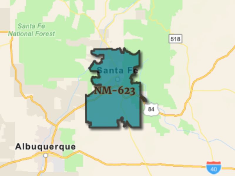 Outline of Santa Fe, New Mexico, representing expansion opportunities