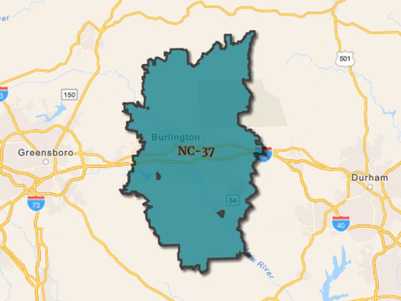  Outline of Burlington, North Carolina, representing expansion opportunities