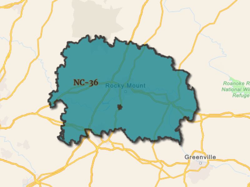  Outline of Rocky Mount, North Carolina, representing expansion opportunities