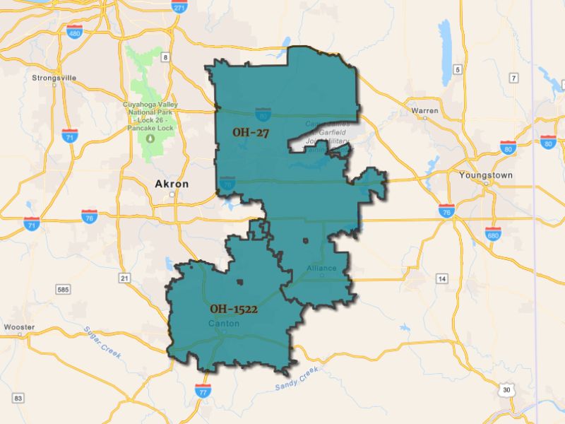  Outline of Canton, Ohio, representing expansion opportunities