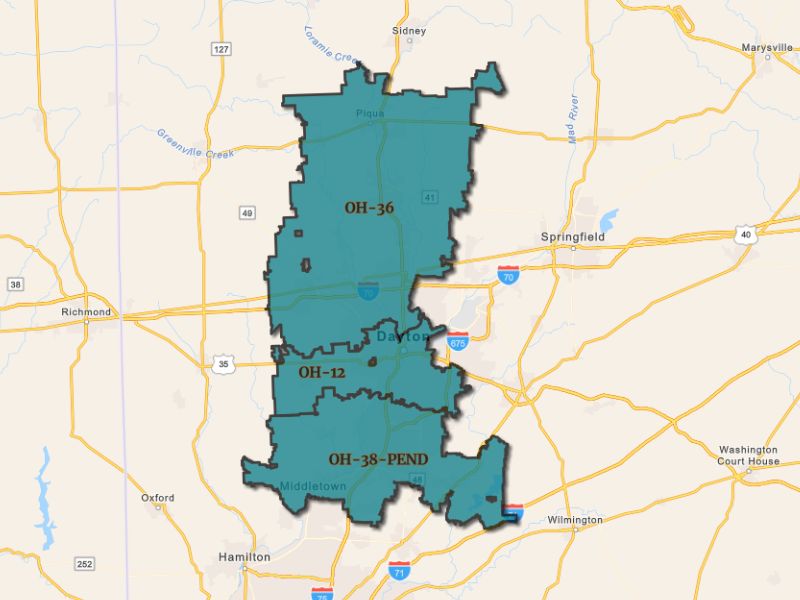  Outline of Dayton, Ohio, representing expansion opportunities