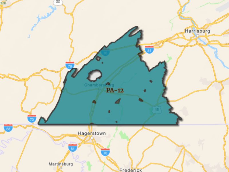  Outline of Chambersburg, Pennsylvania, representing expansion opportunities