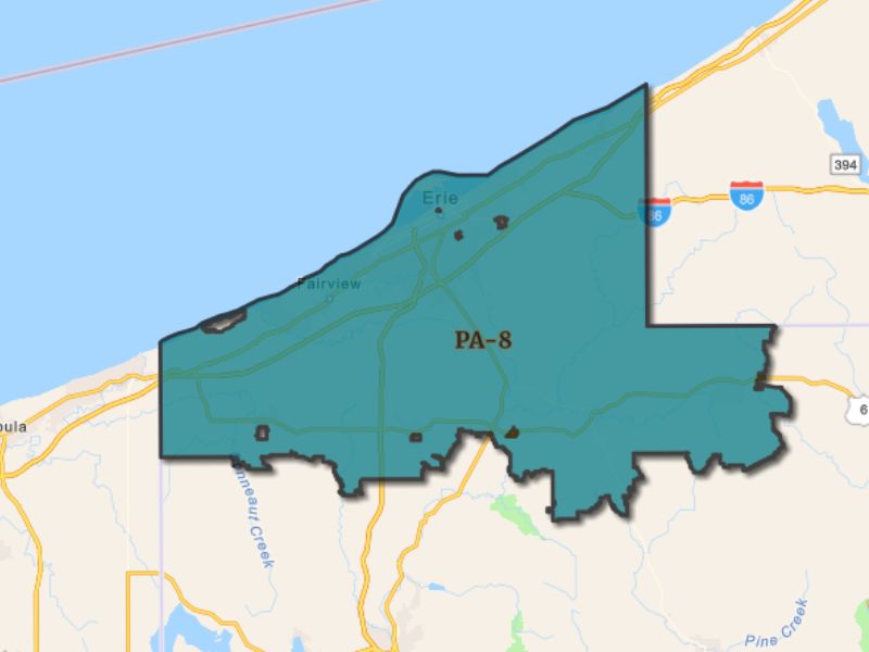  Outline of Erie, Pennsylvania, representing expansion opportunities