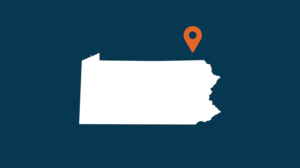 Outline of the state of Pennsylvania
