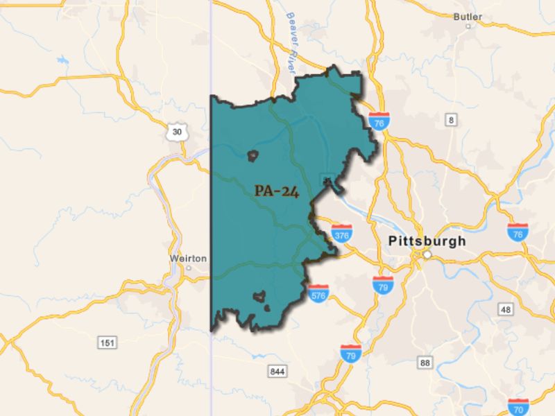  Outline of Pittsburgh, Pennsylvania, representing expansion opportunities