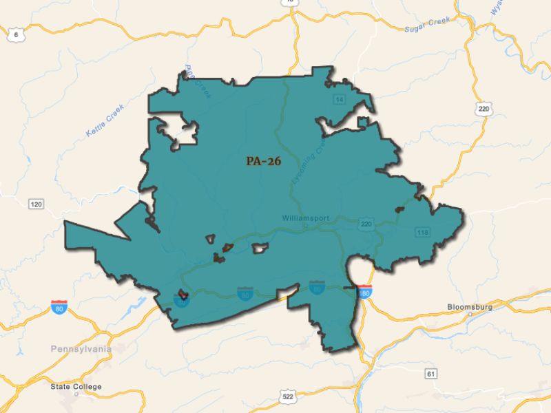  Outline of Williamsport, Pennsylvania, representing expansion opportunities