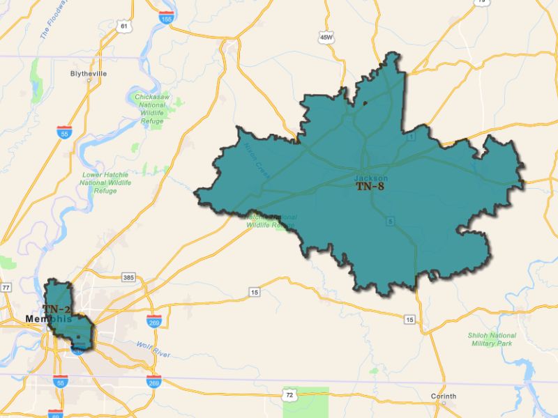  Outline of Jackson, Tennessee, representing expansion opportunities