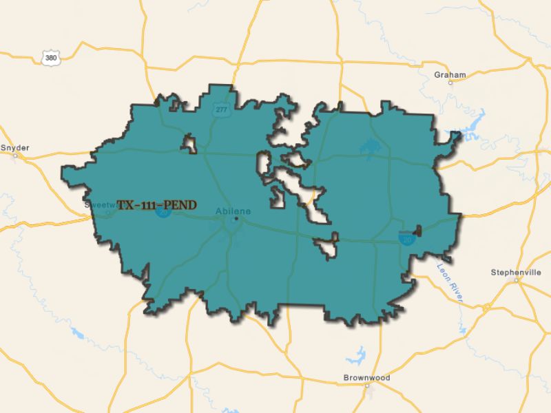 Outline of Abilene, Texas, representing expansion opportunities