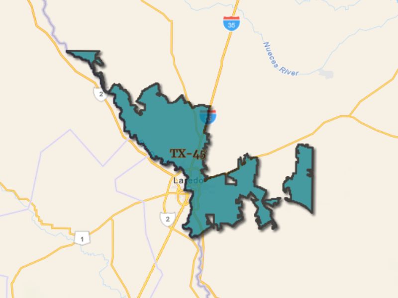  Outline of Laredo, Texas, representing expansion opportunities