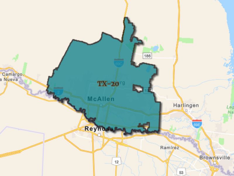 Outline of McAllen, Texas, representing expansion opportunities