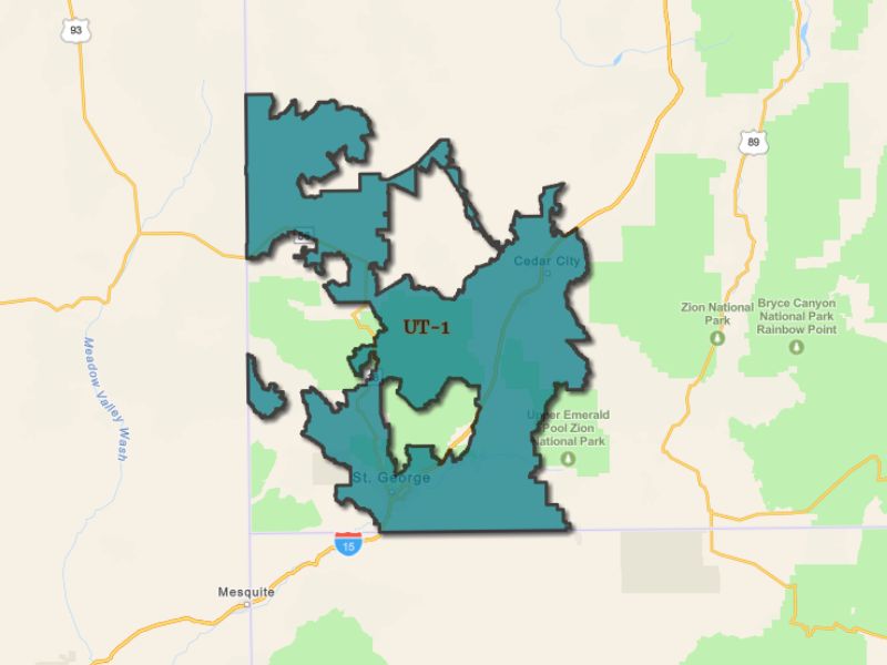  Outline of St. George, Utah, representing expansion opportunities