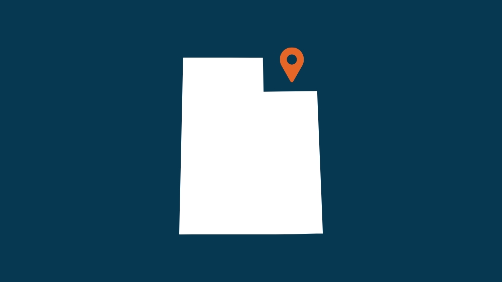 Outline of the state of Utah
