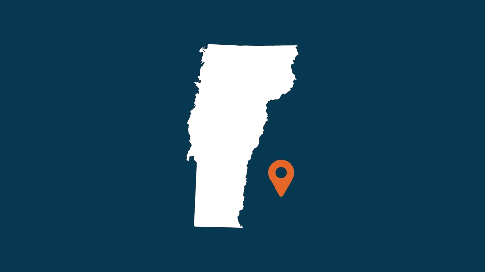 Outline of the state of Vermont