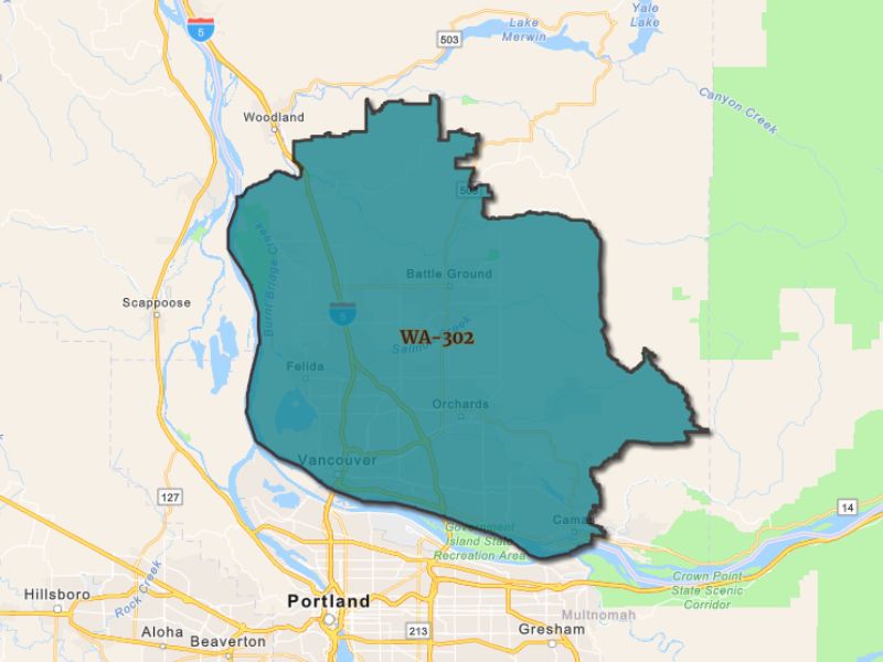  Outline of Vancouver, Washington, representing expansion opportunities