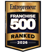 Entrepreneur Franchise 500 Ranked 2026 Award Badge