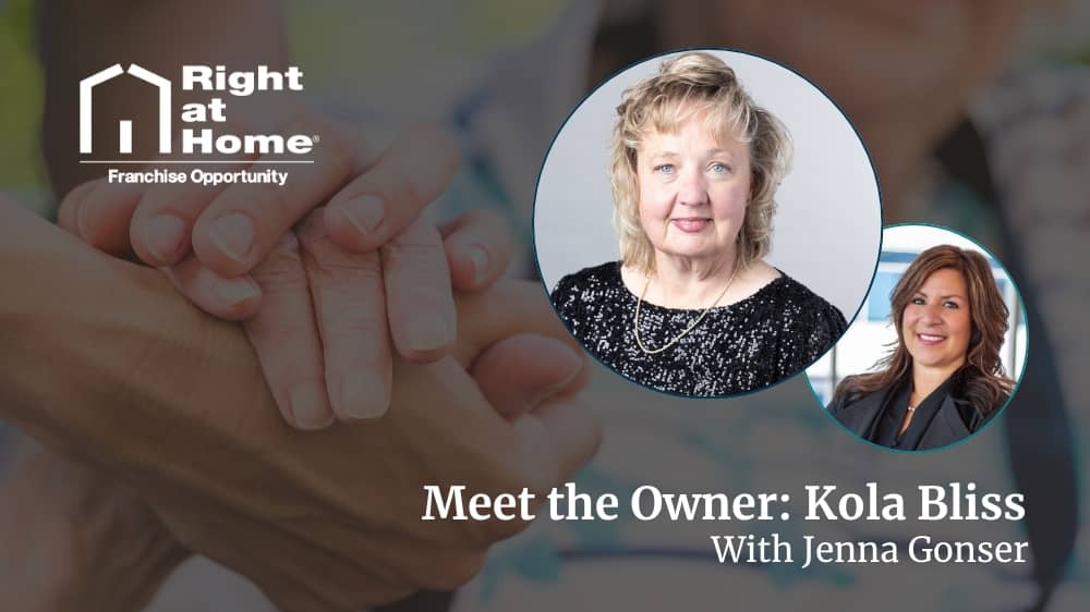 Professional headshot of Franchisee Kola Bliss and Right at Home Development Director Jenna Gonser