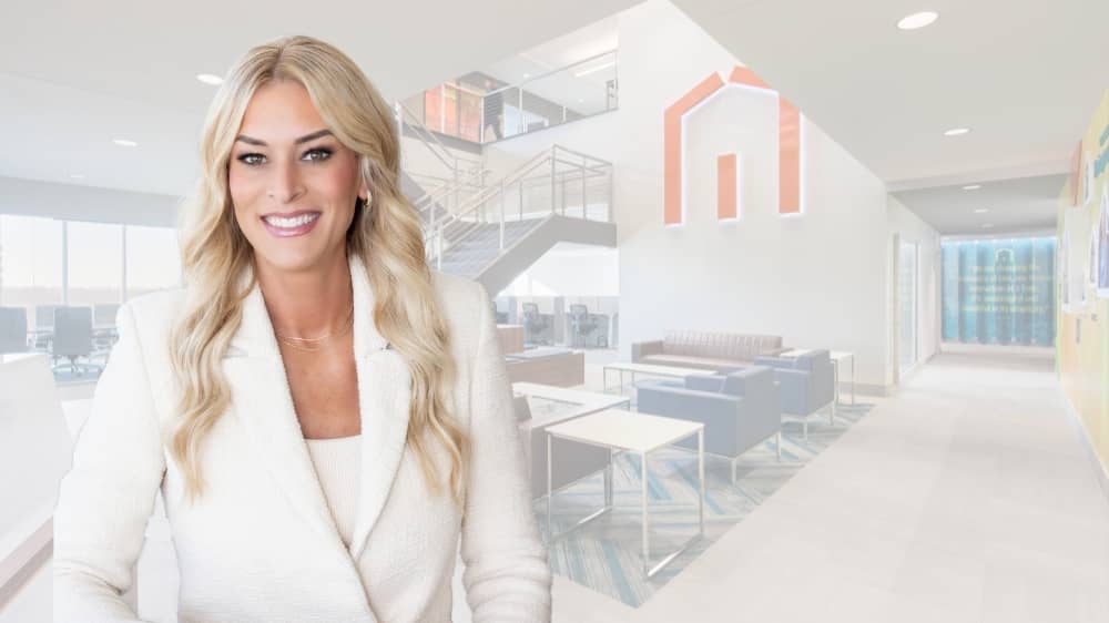 VP of Franchise Development, Jen Chaney, in a Right at Home office