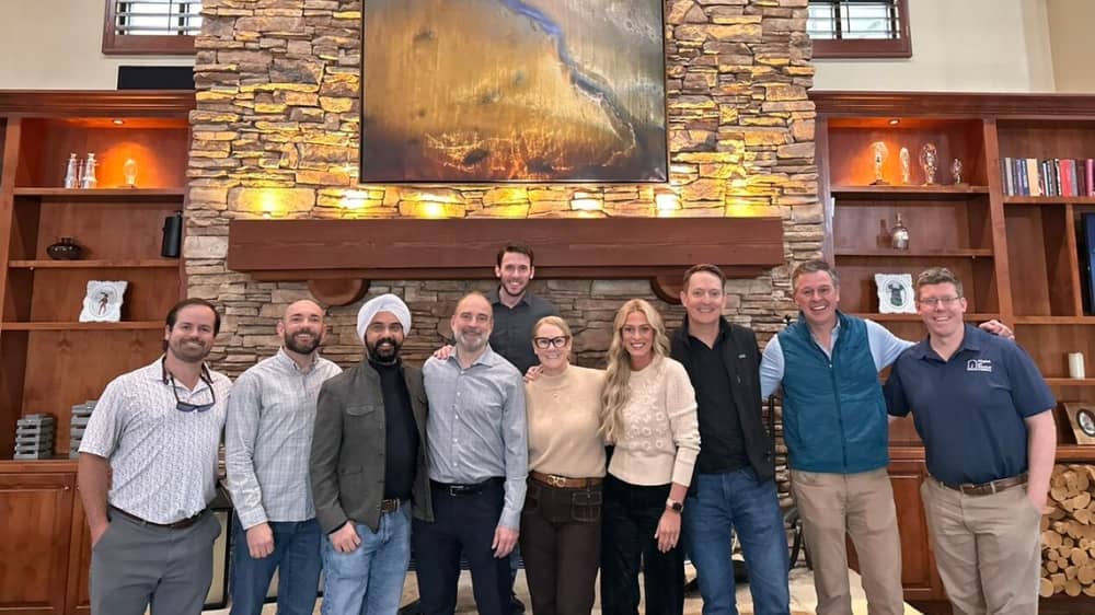 Group of Right at Home Franchisees and office staff at a performance group in Utah