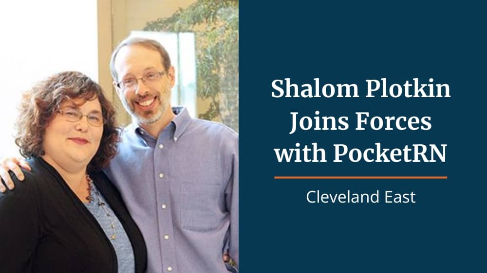 Right at Home franchisee Shalom Plotkin smiling in a photo with his wife