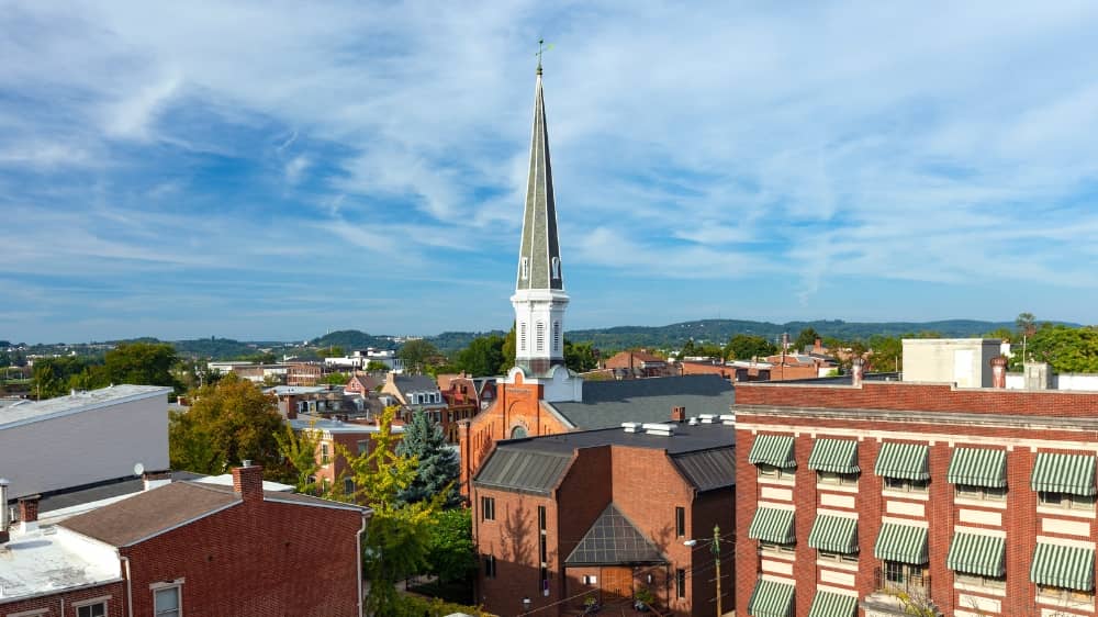Skyline in Downtown York, PA
