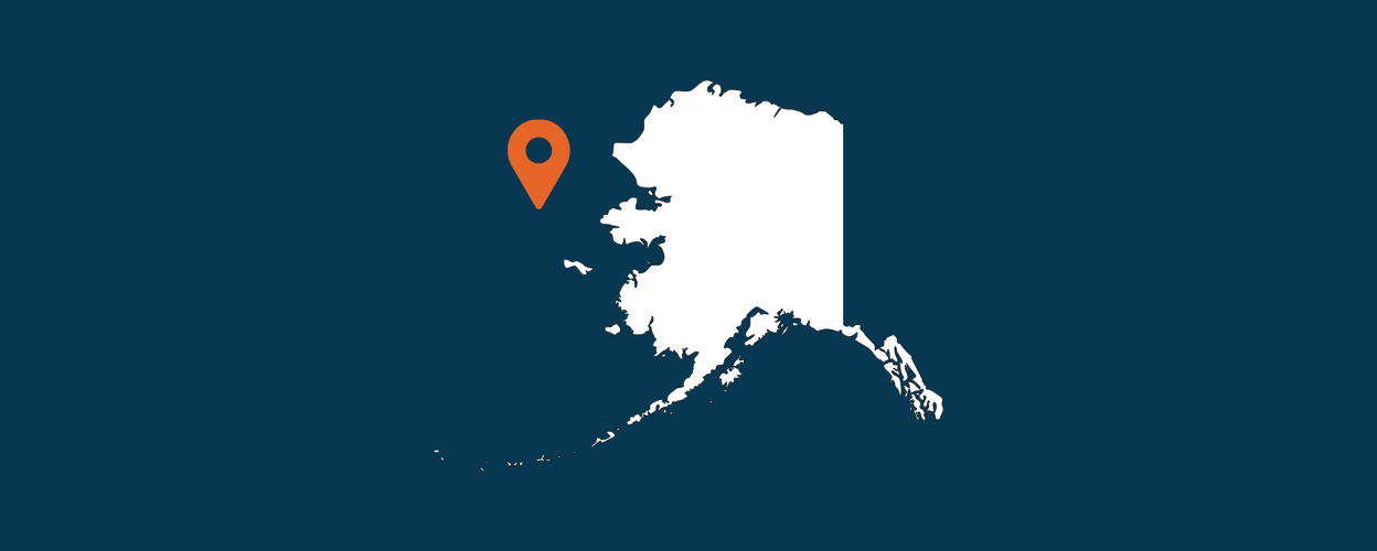 Outline of the state of Alaska