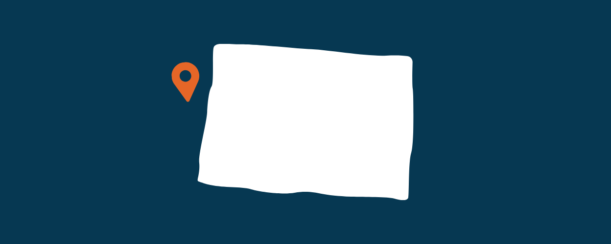 Outline of the state of Colorado