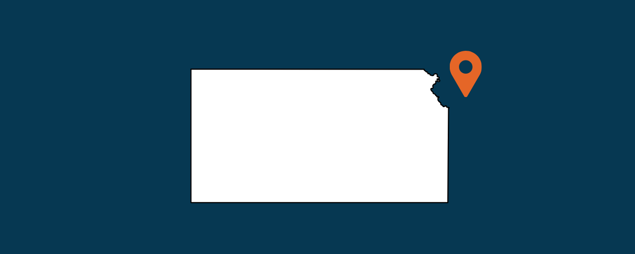 Outline of the state of Kansas