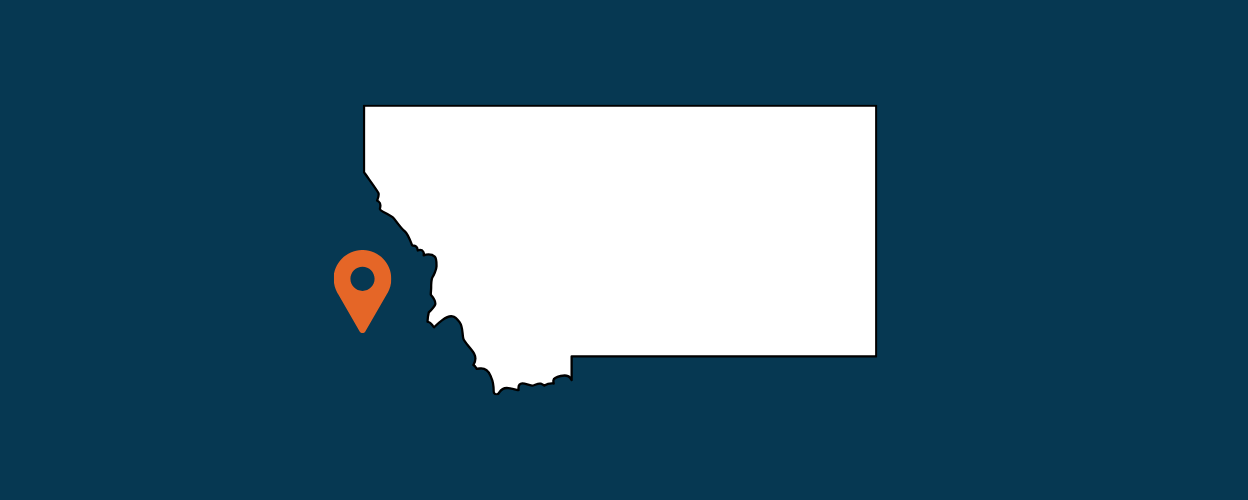 Outline of the state of Montana