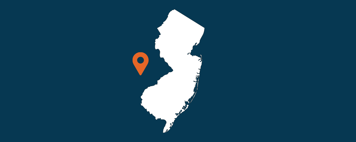 Outline of the state of New Jersey
