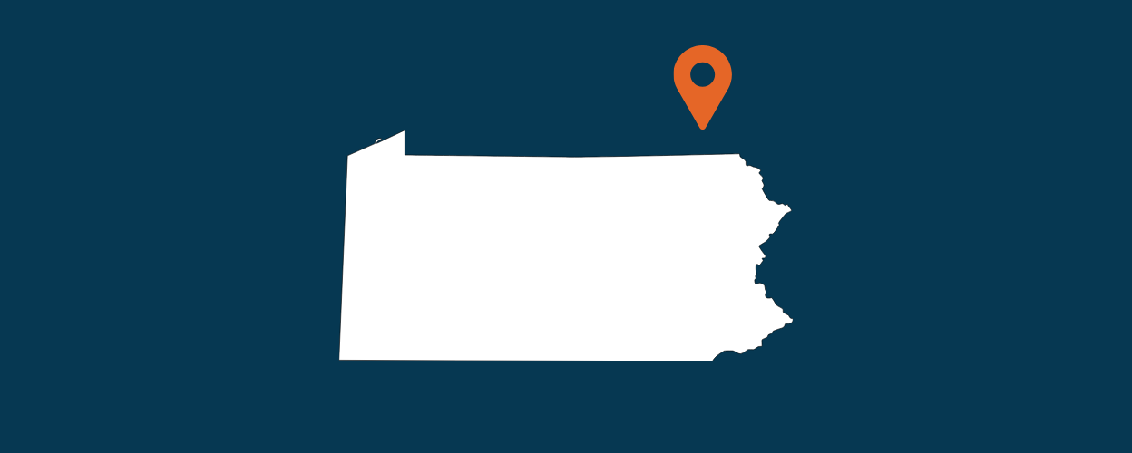 Outline of the state of Pennsylvania