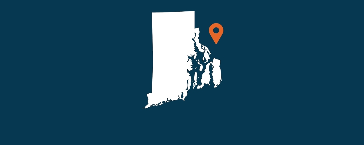 Outline of the state of Rhode Island