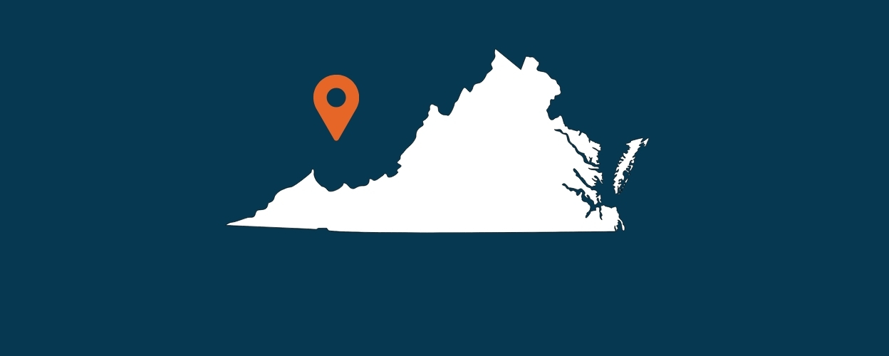 Outline of the state of Virginia